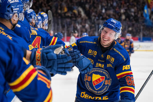 Djurgårdens Colby Sissons jublar