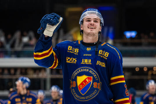 Djurgårdens Håvard Salsten jublar