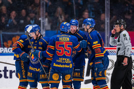Djurgårdens Colby Sissons jublar