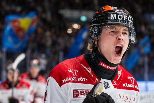 Örebros Noah Steen jublar