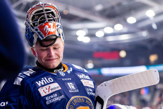 Växjös målvakt Ludvig Persson