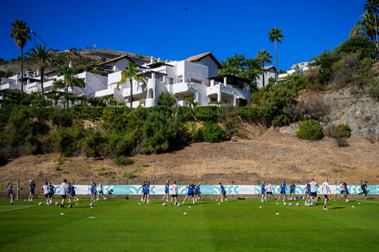 General view of the Swedish women's national football team