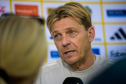 Head coach Tony Gustavsson of the Swedish women's national