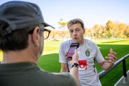 Head coach Tony Gustavsson of the Swedish women's national