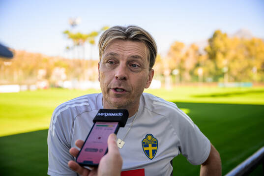 Head coach Tony Gustavsson of the Swedish women's national