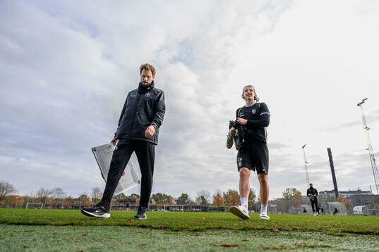 Assisterande tränare Simon Christensson och Andreas Murbeck