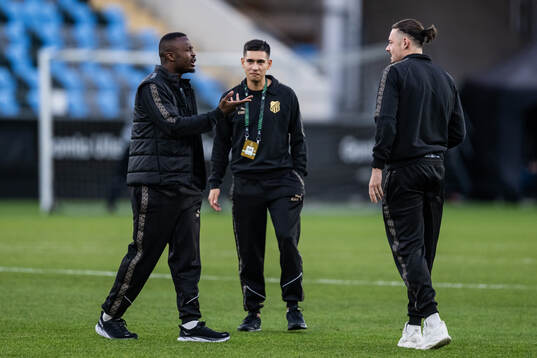Brice Wembangomo, Danilo Al-Saed and Amor Layouni of Häcken