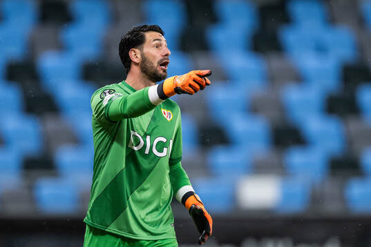 Goalkeeper Augusto Batalla of Rayo Vallecano