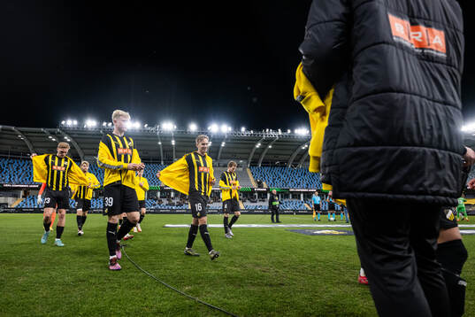 Olle Samuelsson, Isak Brusberg and Pontus Dahbo of Häcken