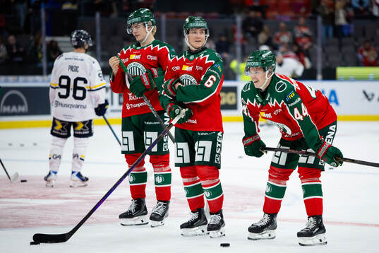 Frölundas Theodor Niederbach, Filip Hasa och Noah Dower
