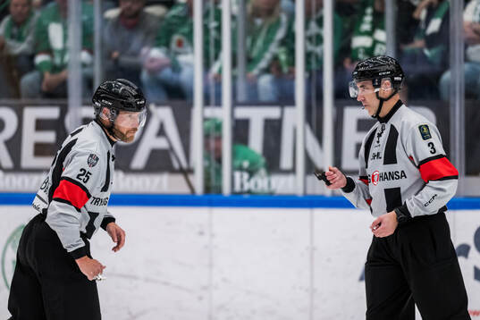 Domare Tobias Björk och Linus Öhlund