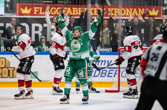 Rögles Leon Bristedt jublar