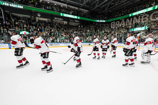 Malmö Redhawks spelare deppar