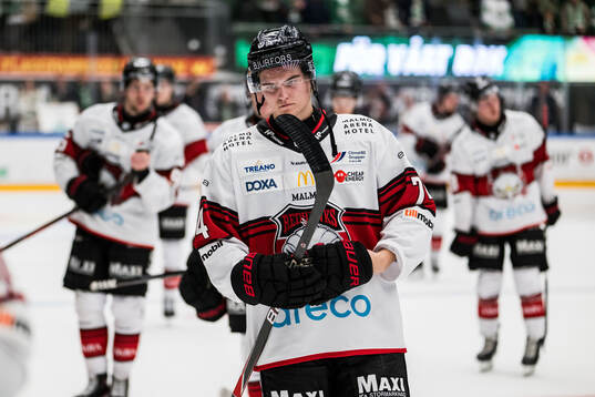Malmö Redhawks Filip Björkman deppar