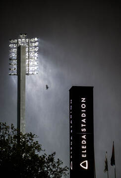 General view outside Eleda Stadion