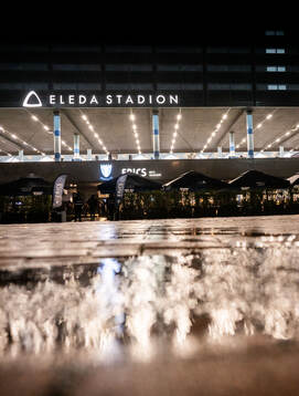 General view outside Eleda Stadion