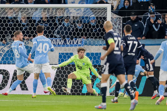 Goalkeeper Melker Ellborg of Malmö FF