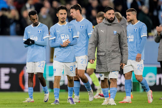 Adrian Skogmar and Sead Haksabanovic look dejected
