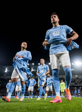 Gabriel Busanello and Colin Rösler of Malmö FF