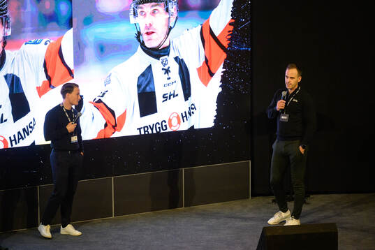 Domarna Alexander Österberg och Rickard Magnusson