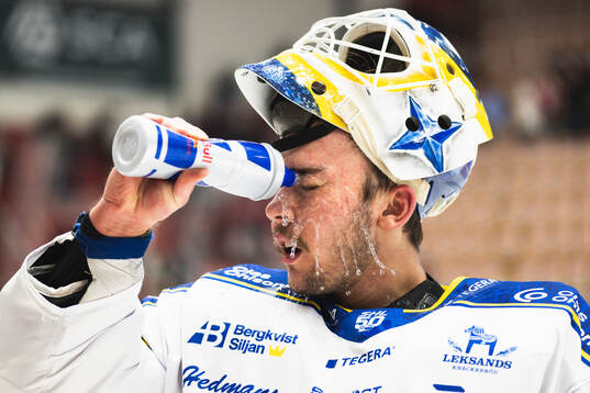 Leksands målvakt Marcus Gidlöf