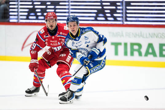 Timrås Didrik Strömberg och Leksands Zaki Crookes