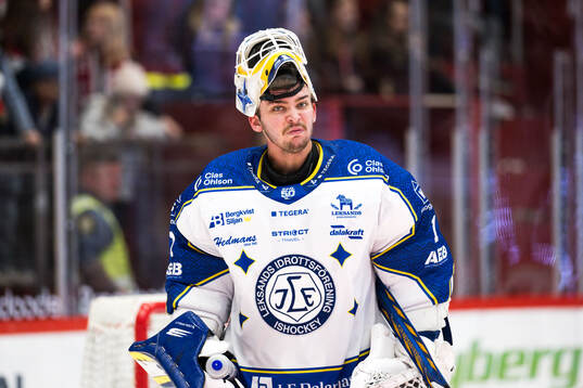 Leksands målvakt Marcus Gidlöf
