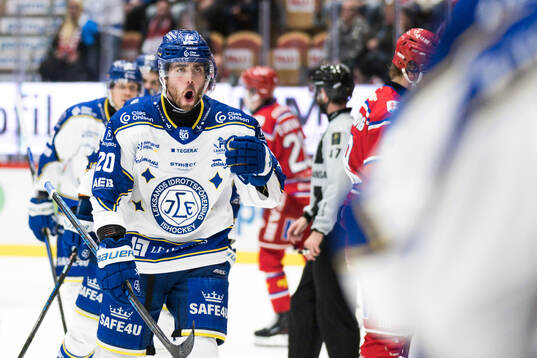 Leksands Nolan Stevens jublar