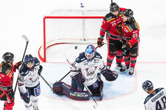 Luleås Heikki Liedes och Casper Juustovaara Karlsson