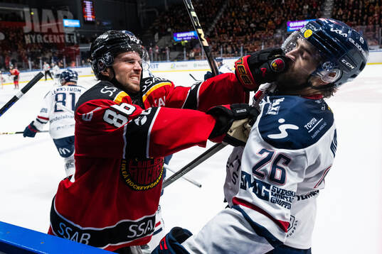 Luleås Mathias Bromé och Linköpings Max Martin