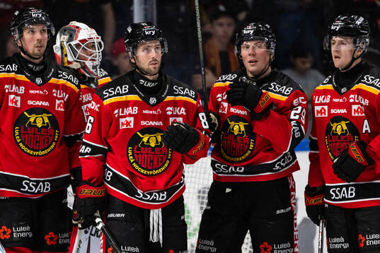 Luleås Eetu Koivistoinen, Mathias Bromé, Erik Gustafsson