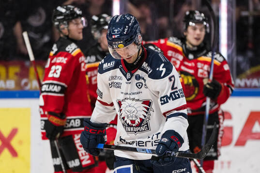 Linköpings Rasmus Rissanen deppar