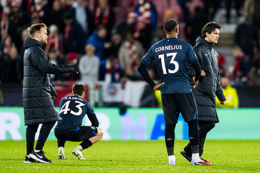 Derek Cornelius of Rangers looks dejected