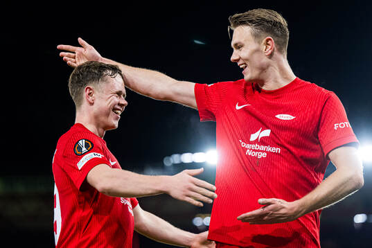 Emil Kornvig of Brann celebrates