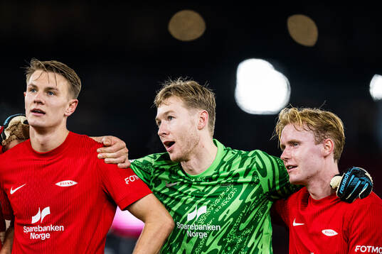 Emil Kornvig, goalkeeper Mathias Dyngeland and Markus