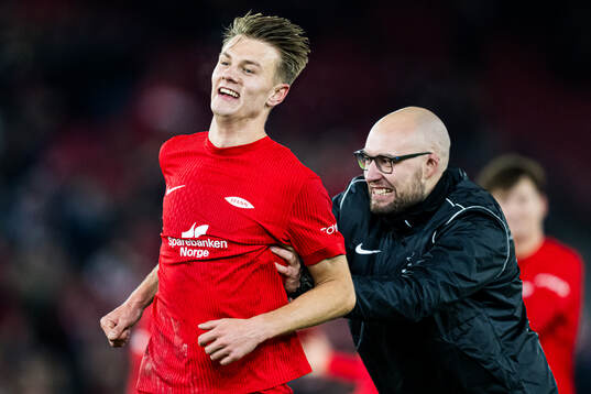 Emil Kornvig and assistent coach Jonathan Hartmann of Brann