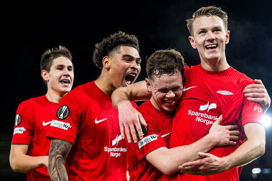 Emil Kornvig of Brann celebrates