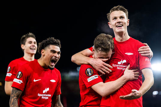 Emil Kornvig of Brann celebrates