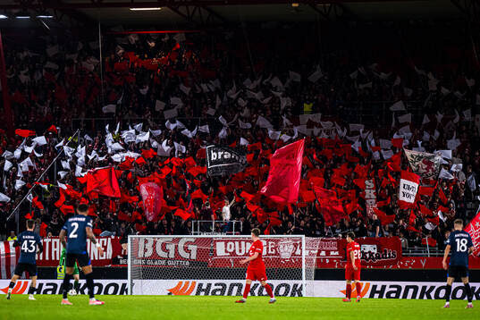 Spectators in the stands