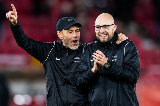 Head coach Freyr Alexandersson and assistent coach Jonathan