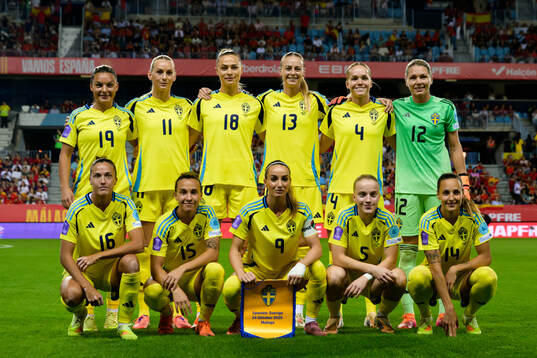 The starting eleven of Sweden