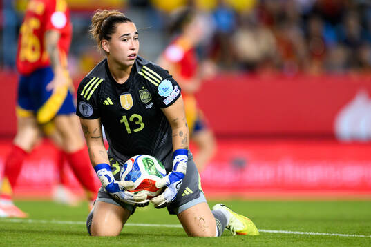Goalkeeper Catalina Coll of Spain