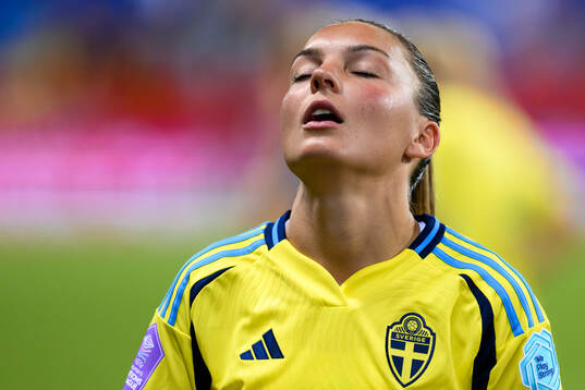 Johanna Rytting Kaneryd of Sweden looks dejected
