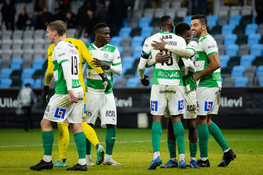 Västerås spelare jublar
