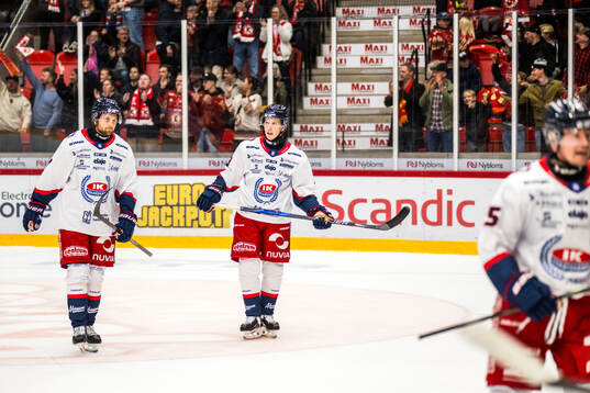 Oskarshamns Pontus Näsén och Ludvig Östman deppar