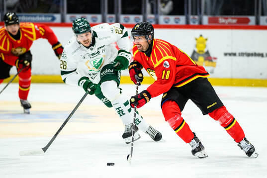 Färjestads Emil Alba och Brynäs Anton Rödin