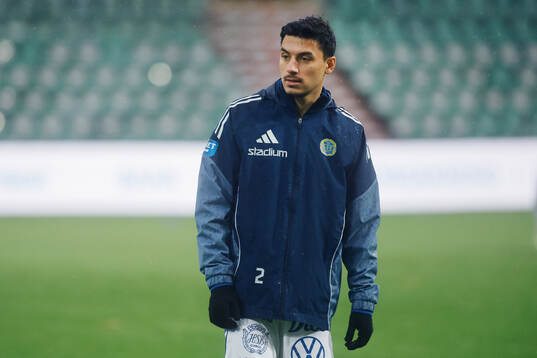 GIF Sundsvalls Alexandros Pantelidis innan fotbollsmatchen