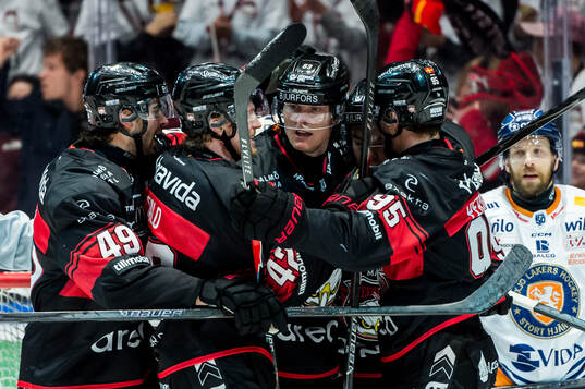 Malmö Redhawks Fredrik Händemark jublar