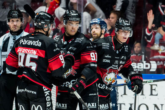 Malmö Redhawks Fredrik Händemark jublar