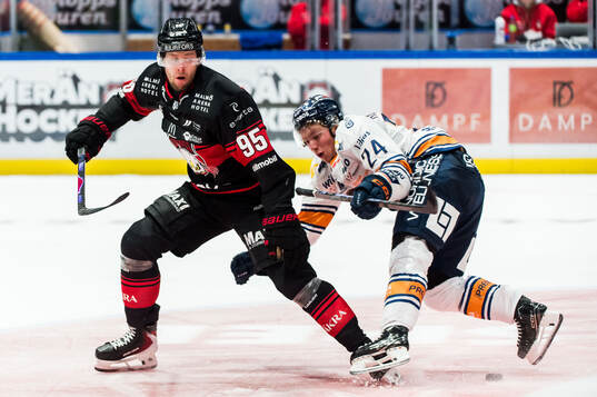 Malmö Redhawks Carl Persson och Filip Björkman